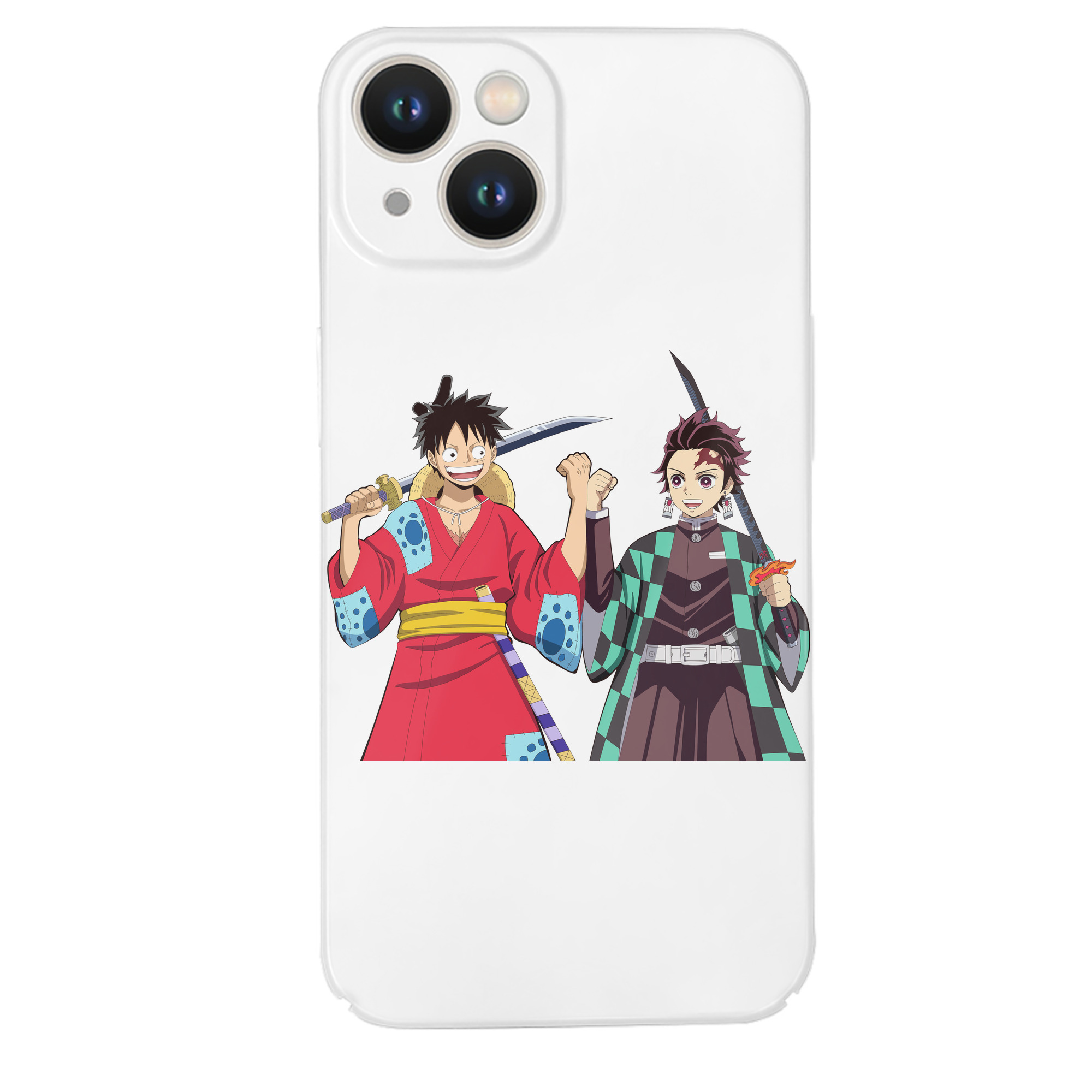 （画像用） 鬼滅の刃 竈門 炭治郎／かまど たんじろう Kamado Tanjirou 【iPhone 14シリーズ対応】ハードケース